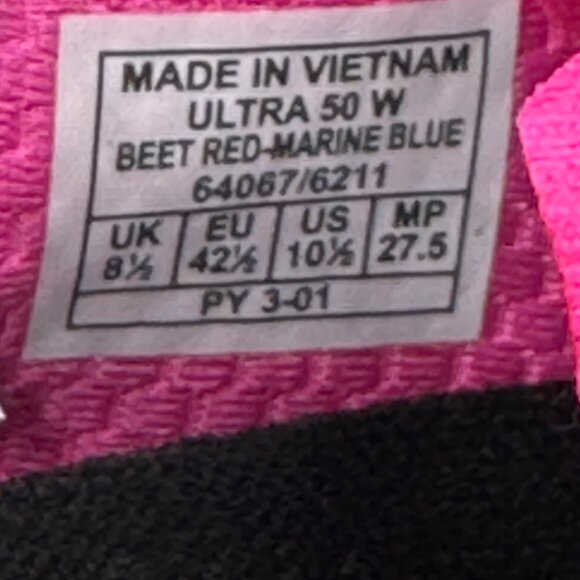 Dynafit Ultra 50 Womens Size 10.5 Pink & Blue Trail Running Shoes Vibrant Colors - Picture 6 of 7